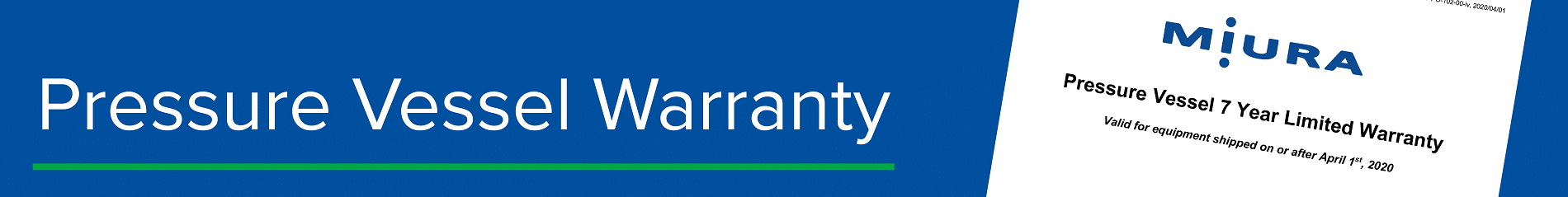 Pressure Vessel Warranty Banner