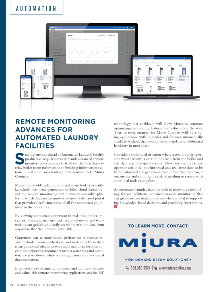 Boiler remote monitoring system